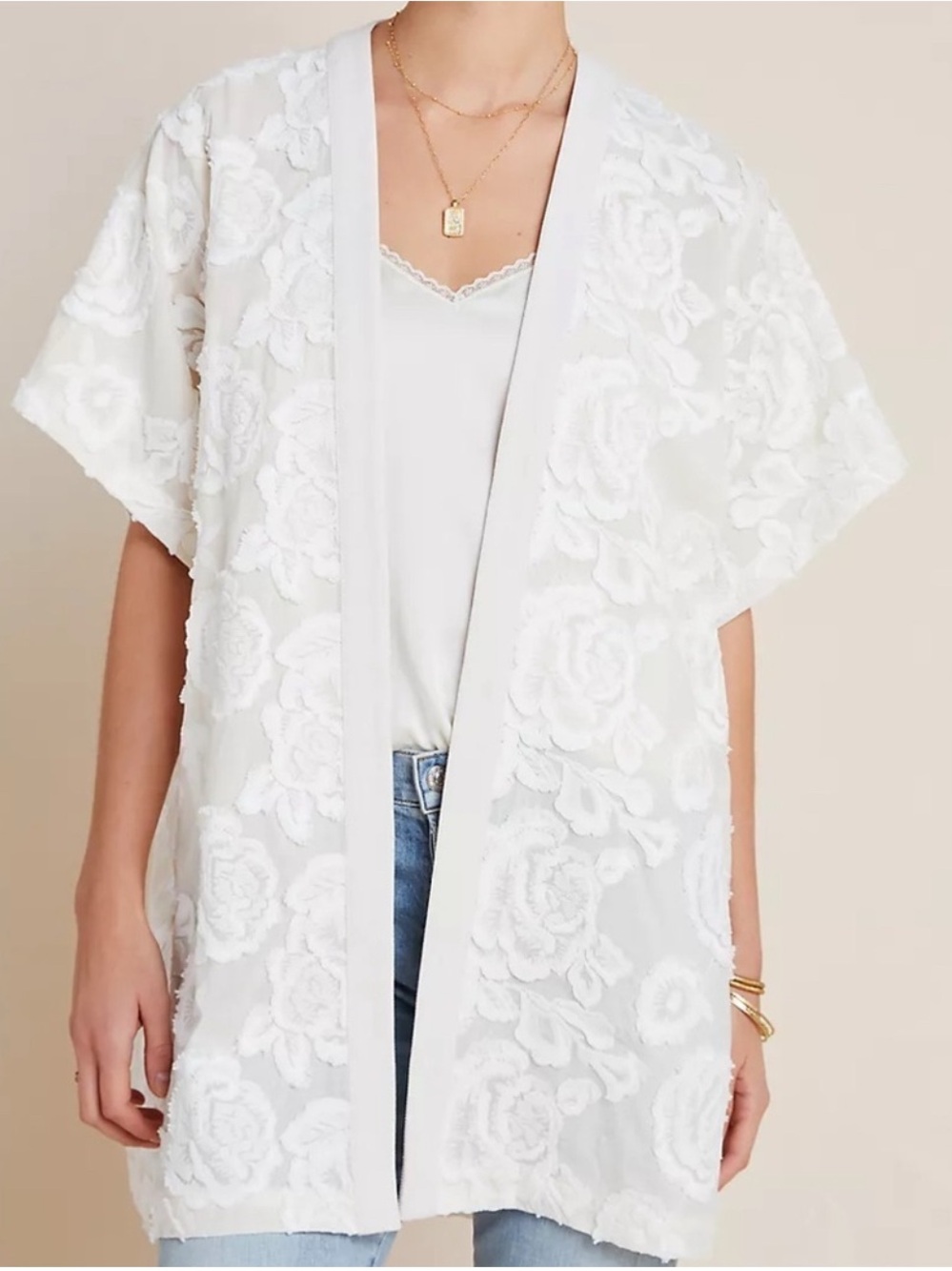 🌸 Anthropologie Akemi + Kin Ramona Lace Kimono 🌸